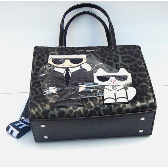 KARL LAGERFELD PARIS LOGO SATCHEL/SHOULDER BAG/CROSSBODY RETAIL $228 - Picture 4 of 9